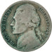 UNITED STATES, Jefferson Nickel, 5 Cents, 1943, U.S. Mint, KM #192a, VF(20-25),.