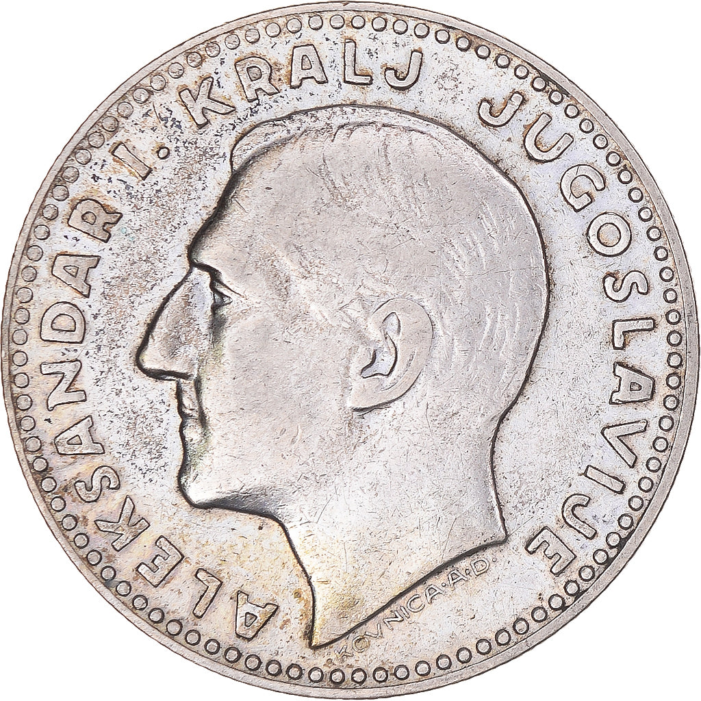 Coin, Yugoslavia, Alexander I, 20 Dinara, 1931, Belgrade, AU(50-53), Silver