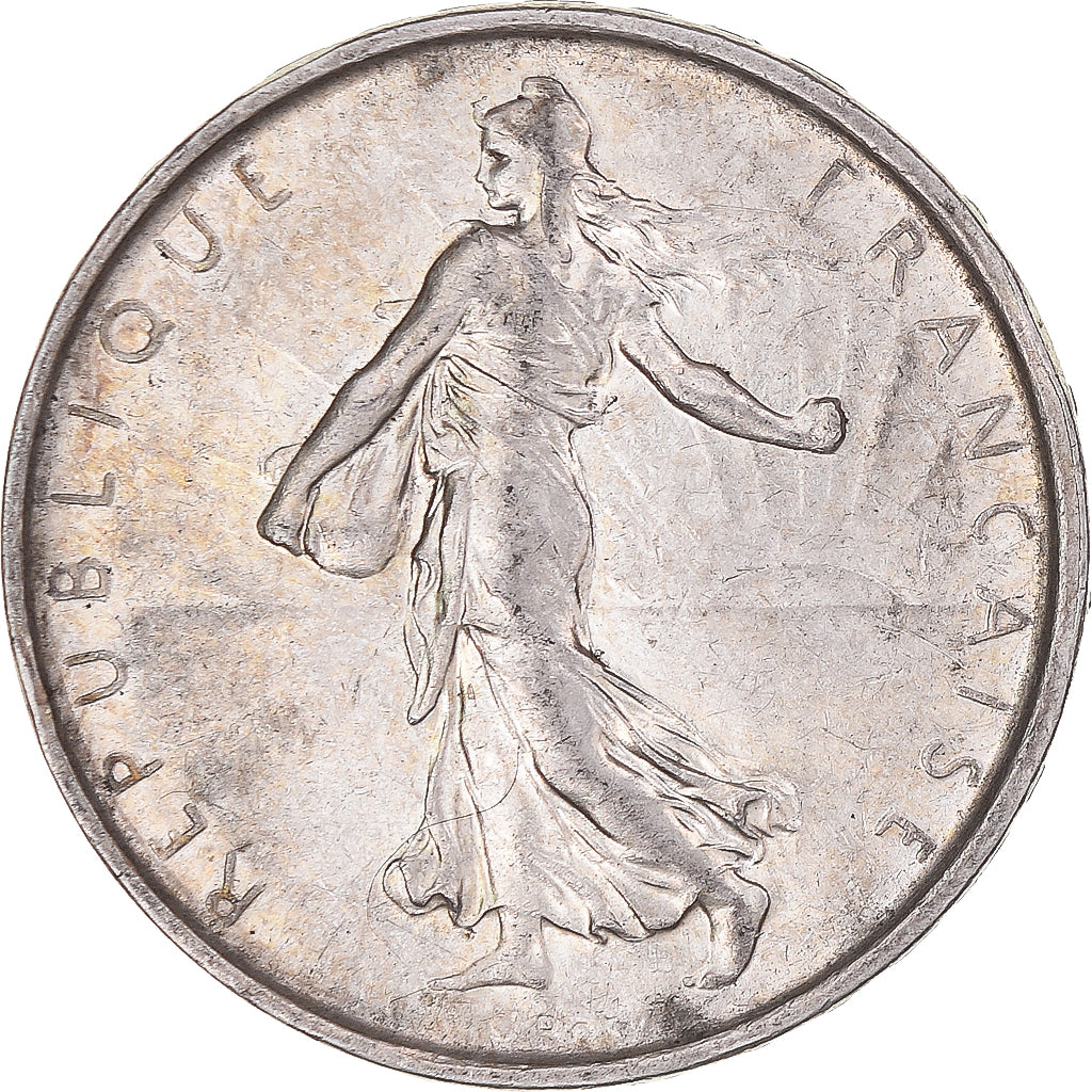 Coin, France, Semeuse, 5 Francs, 1967, Paris, AU(50-53), Silver, KM:926