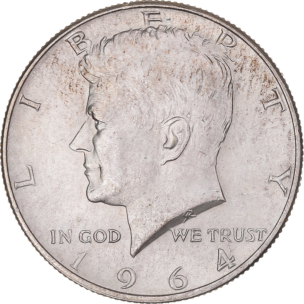 Monnaie, États-Unis, Kennedy Half Dollar, Half Dollar, 1964, U.S. Mint