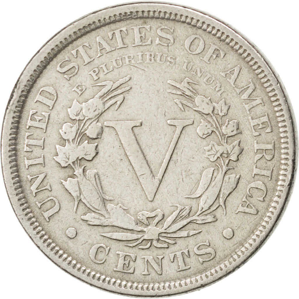 UNITED STATES, Liberty Nickel, 5 Cents, 1890, U.S. Mint, KM #112, VF(20-25),...