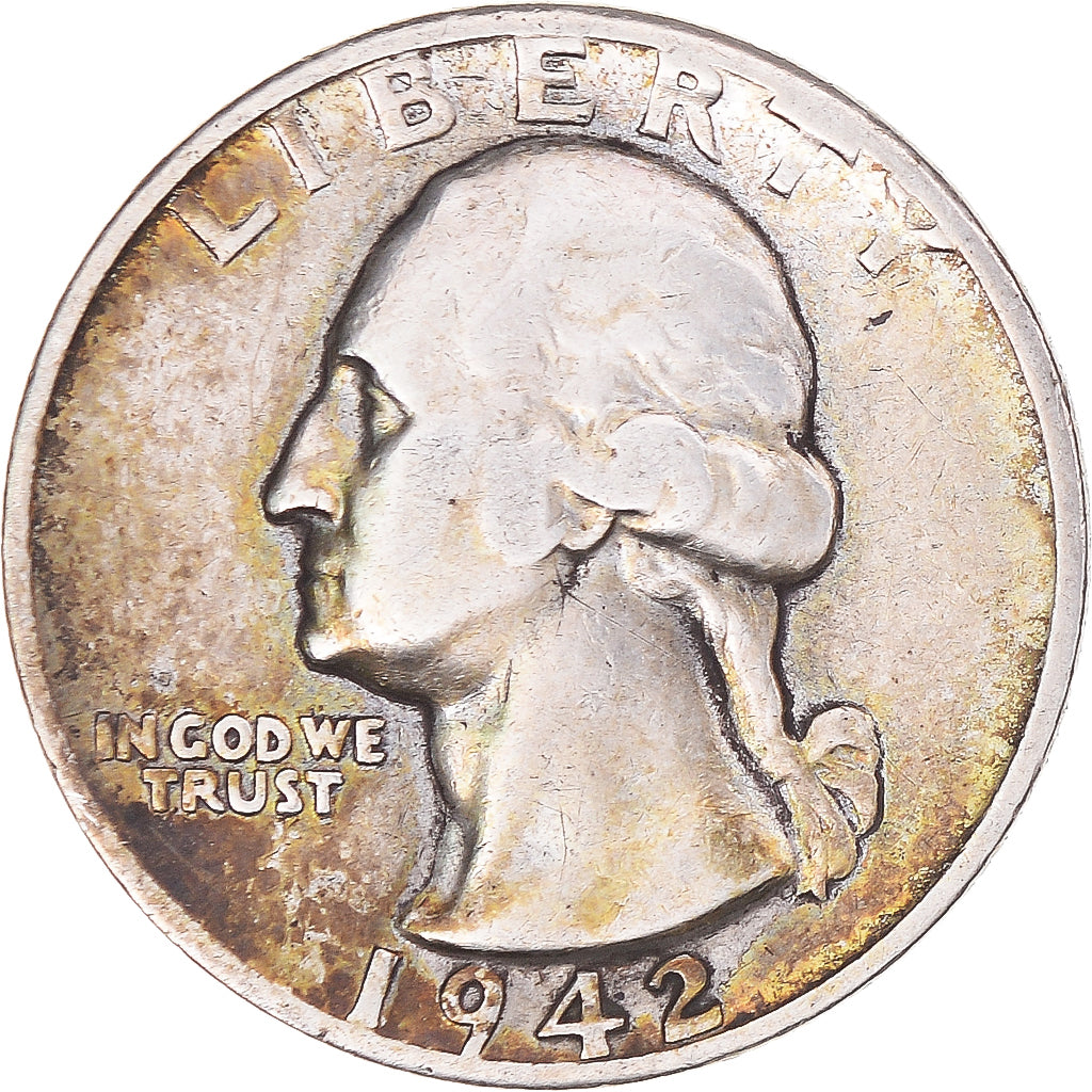 Coin, United States, Washington Quarter, Quarter, 1942, U.S. Mint, San
