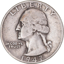 Coin, United States, Washington Quarter, Quarter, 1947, U.S. Mint, Philadelphia