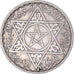 Coin, Morocco, Mohammed V, 100 Francs, 1953, Paris, AU(50-53), Silver, KM:52
