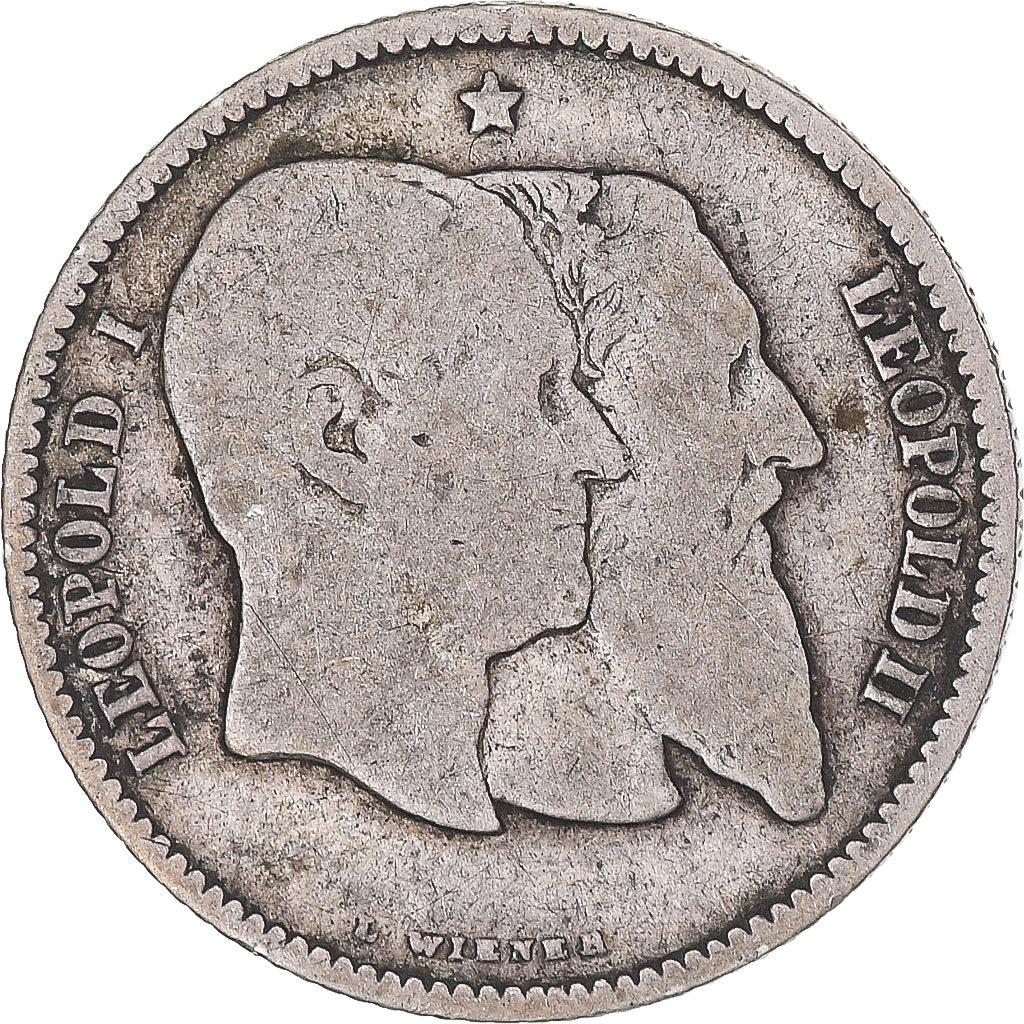 Coin, Belgium, Leopold II, Franc, 1880, VF(20-25), Silver, KM:38