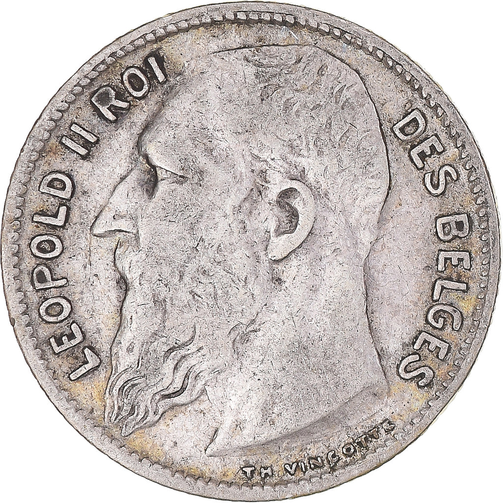 Coin, Belgium, Franc, 1904, VF(30-35), Silver, KM:56.1