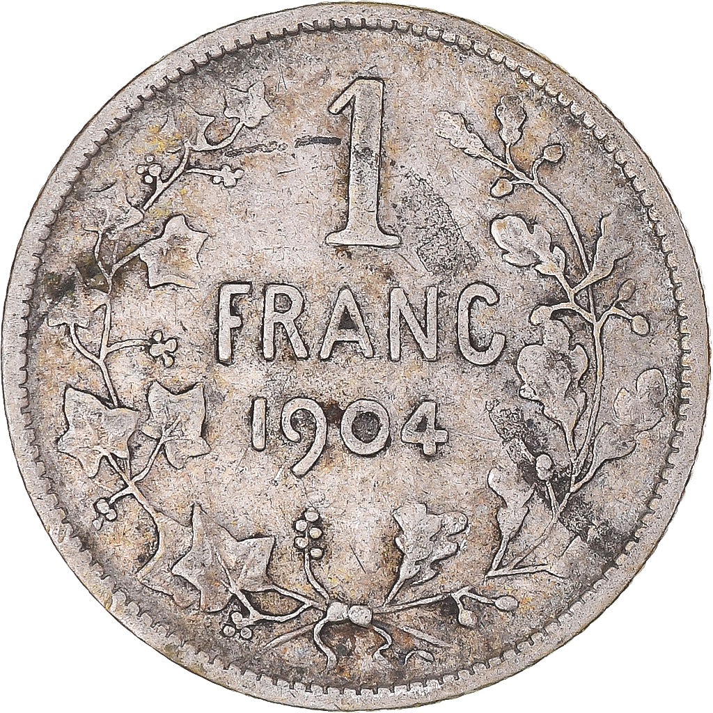 Coin, Belgium, Franc, 1904, VF(30-35), Silver, KM:56.1