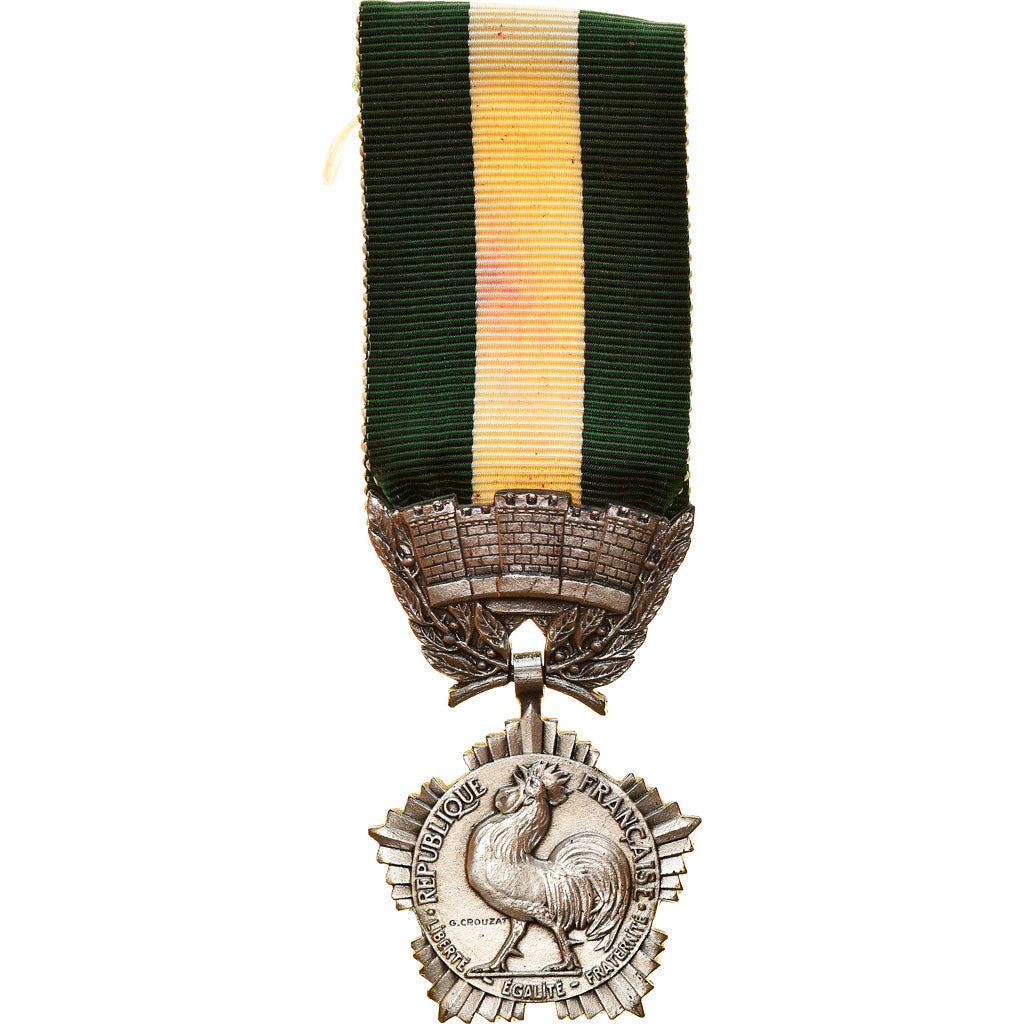 France, Collectivités locales, Medal, Excellent Quality, Crouzat, Silvered