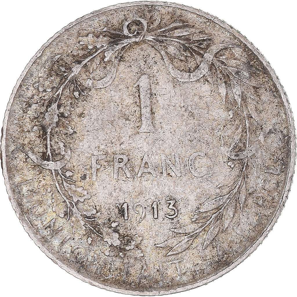 Monnaie, Belgique, Franc, 1913, TTB, Argent, KM:72