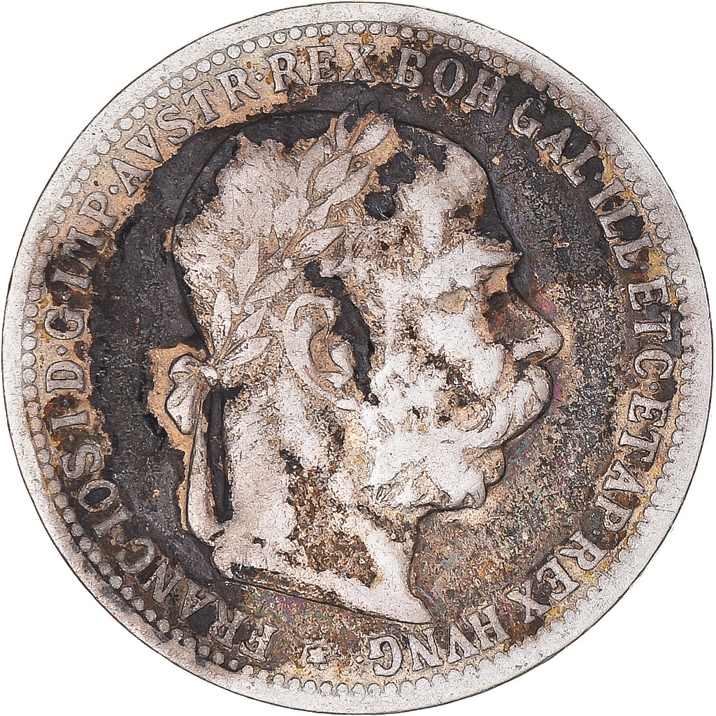 Coin, Austria, Franz Joseph I, Corona, 1895, VF(20-25), Silver, KM:2804