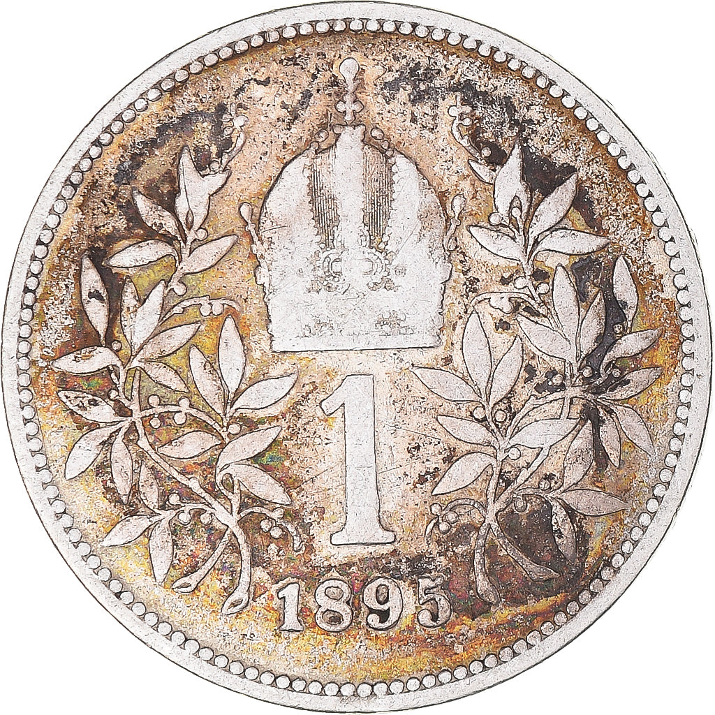 Coin, Austria, Franz Joseph I, Corona, 1895, VF(20-25), Silver, KM:2804