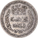 Moneta, Tunisia, Ahmad Pasha Bey, 5 Francs, 1934, Paris, VF(30-35), Srebro