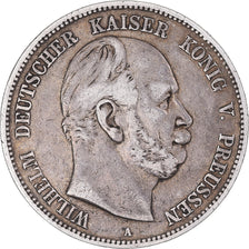 Coin, German States, PRUSSIA, Wilhelm I, 5 Mark, 1876, Berlin, VF(30-35)