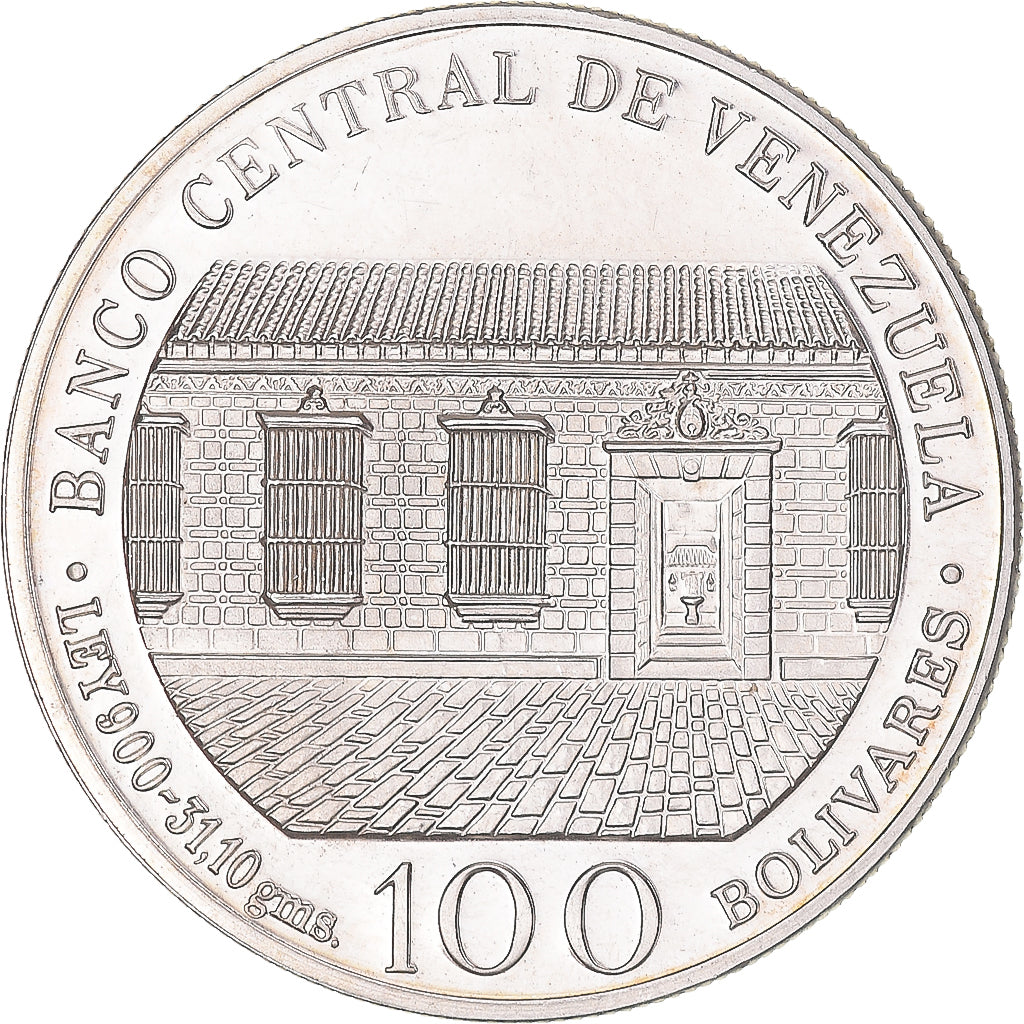 Coin, Venezuela, 100 Bolivares, 1983, Werdohl, Vereinigte Deutsche Metallwerke