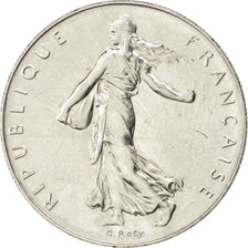 FRANCE, Semeuse, Franc, 1990, Paris, KM #925.1, MS(63), Nickel, 24, Gadoury...