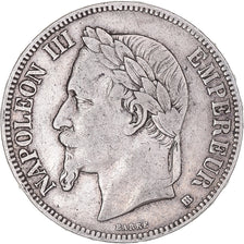 Coin, France, Napoleon III, 5 Francs, 1868, Strasbourg, VF(30-35), Silver
