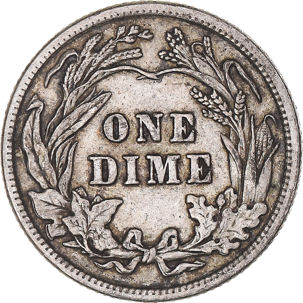 Coin, United States, Barber Dime, Dime, 1915, U.S. Mint, Philadelphia