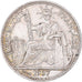 Coin, Indochine, 10 Cent, 1937, Paris, AU(55-58), Silver, Lecompte:174
