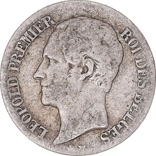 Moeda, Bélgica, Leopold I, 20 Centimes, 1853, VF(30-35), Prata, KM:19