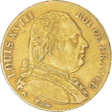Coin, France, Louis XVIII, 20 Francs, 1815, Bayonne, EF(40-45), Gold, KM:706.4