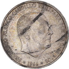 Coin, Spain, Caudillo and regent, 100 Pesetas, 1966, Madrid, AU(50-53), Silver