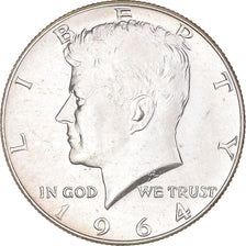 Coin, United States, Kennedy Half Dollar, Half Dollar, 1964, U.S. Mint, MS(63)