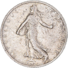Coin, France, Semeuse, 2 Francs, 1914, Castelsarrasin, AU(50-53), Silver