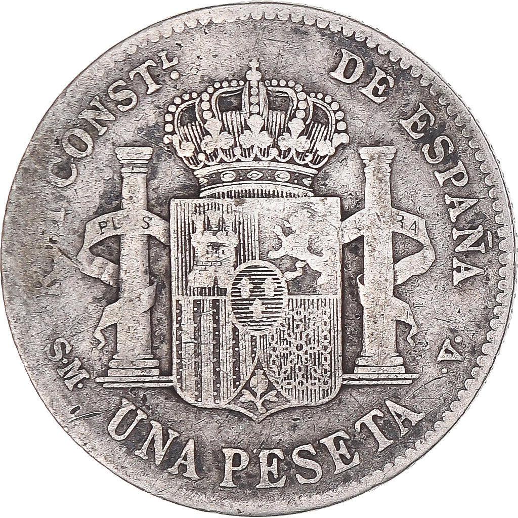 Coin, Spain, Alfonso XIII, Peseta, 1903, Madrid, VF(20-25), Silver, KM:721