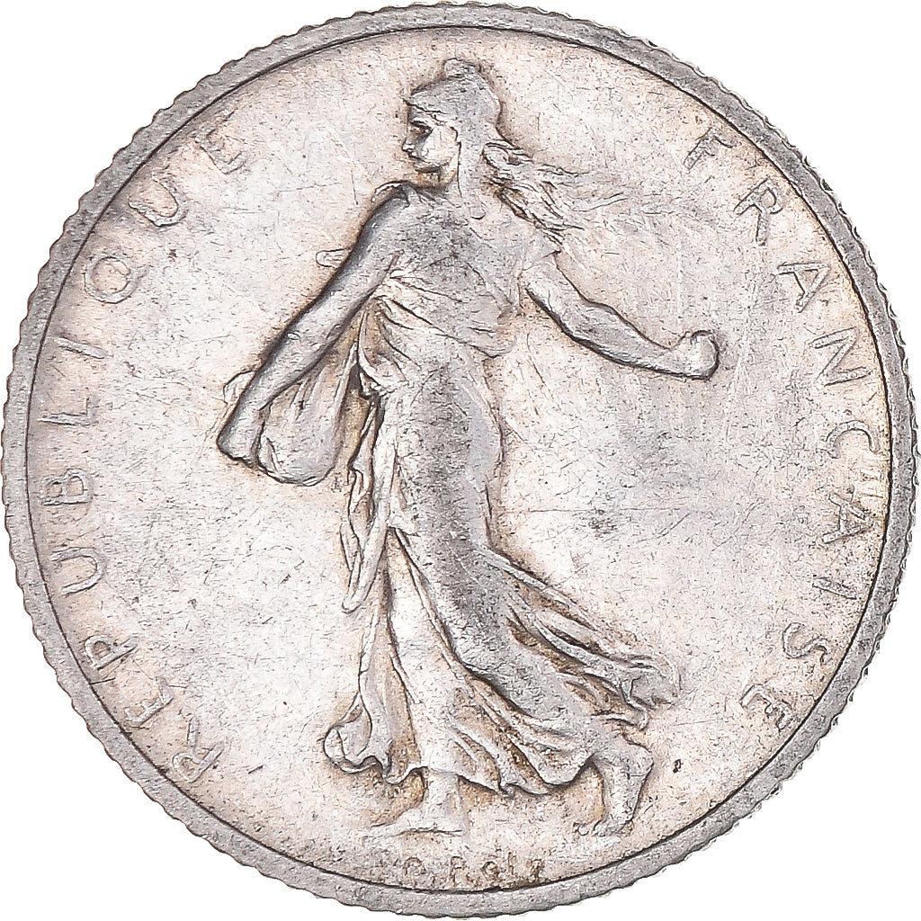 Moneda, Francia, Semeuse, Franc, 1902, Paris, MBC+, Plata, KM:844.1, Gadoury:467