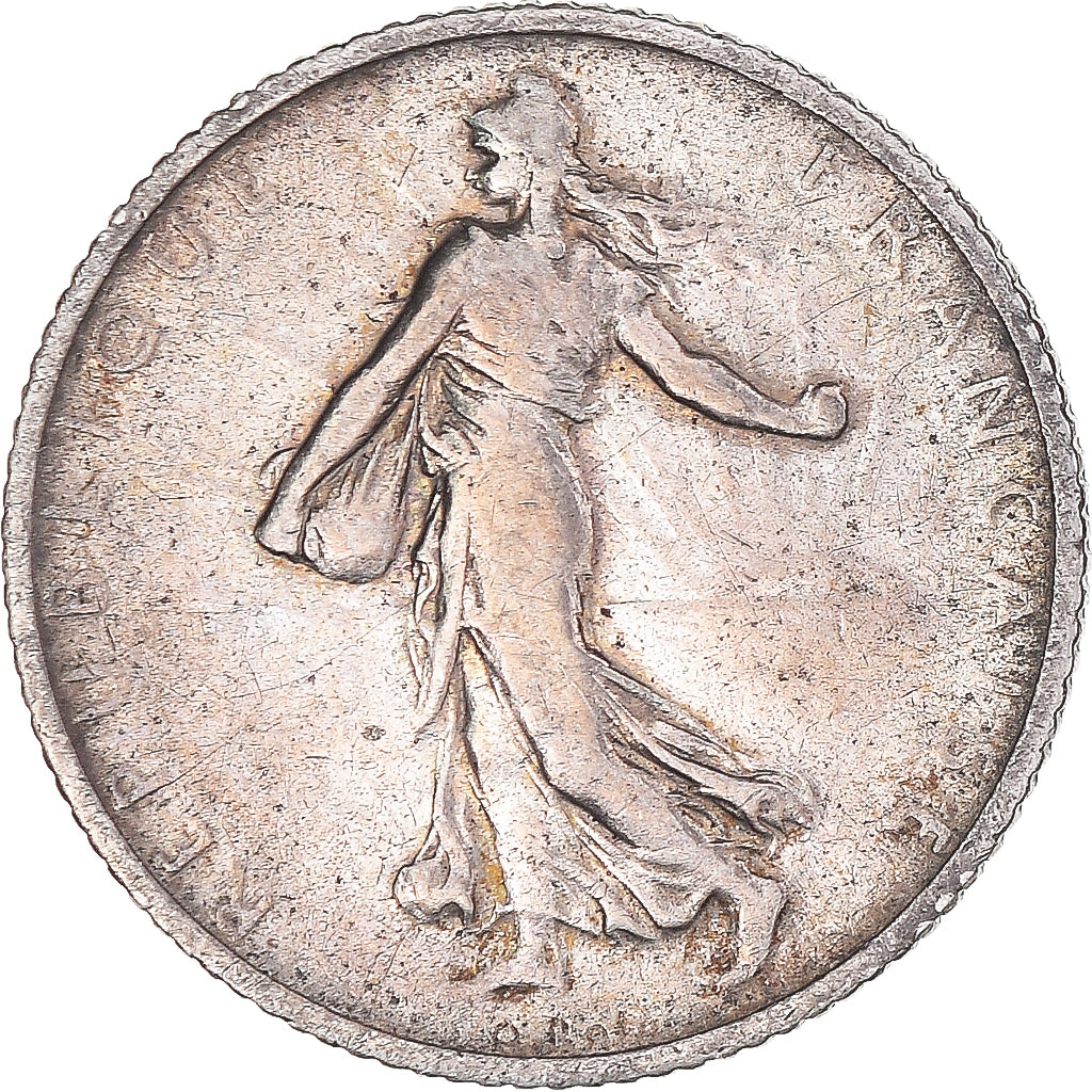 Coin, France, Semeuse, Franc, 1906, Paris, VF(30-35), Silver, KM:844.1