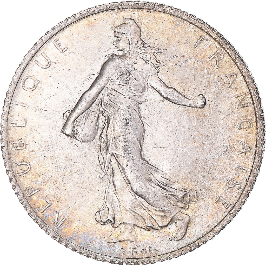 Moneda, Francia, Semeuse, Franc, 1910, Paris, EBC+, Plata, KM:844.1, Gadoury:467