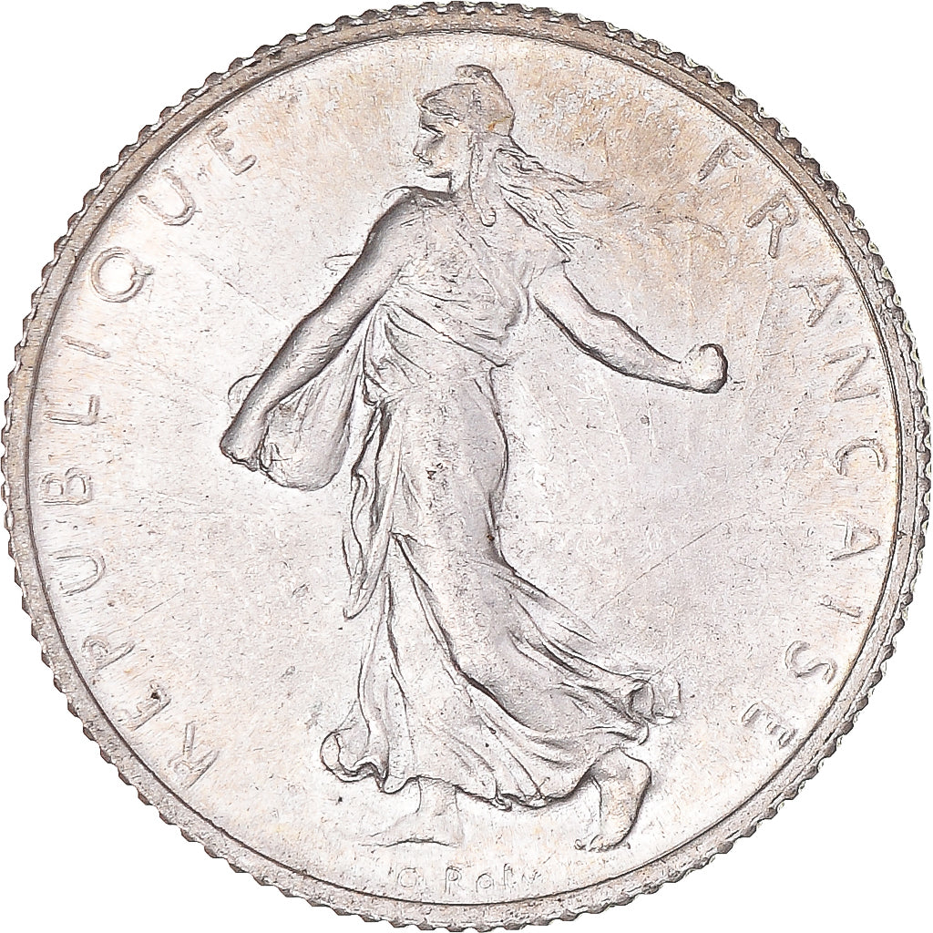 Coin, France, Semeuse, Franc, 1910, Paris, MS(60-62), Silver, KM:844.1