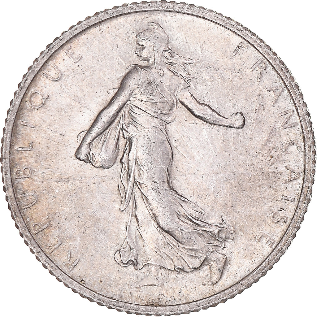 Coin, France, Semeuse, Franc, 1911, Paris, AU(55-58), Silver, KM:844.1