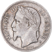 Coin, France, Napoleon III, Franc, 1867, Bordeaux, AU(50-53), Silver, KM:806.3