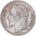 Coin, France, Napoleon III, Franc, 1867, Bordeaux, AU(50-53), Silver, KM:806.3