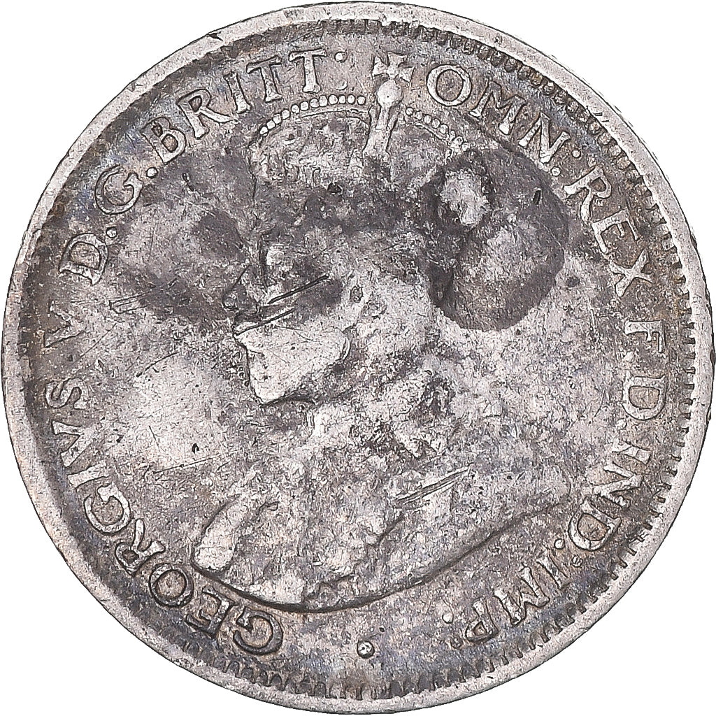 Moneta, AFRICA OCCIDENTALE BRITANNICA, George V, 6 Pence, 1914, BB, Argento