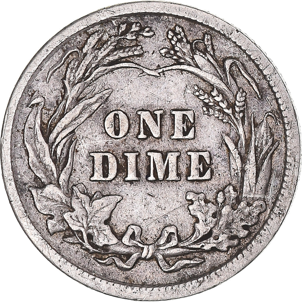 Coin, United States, Barber Dime, Dime, 1916, U.S. Mint, Philadelphia
