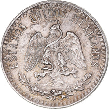 Coin, Mexico, 20 Centavos, 1919, Mexico City, AU(55-58), Silver, KM:436