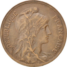 FRANCE, Dupuis, 10 Centimes, 1921, Paris, KM #843, EF(40-45), Bronze, 30,...