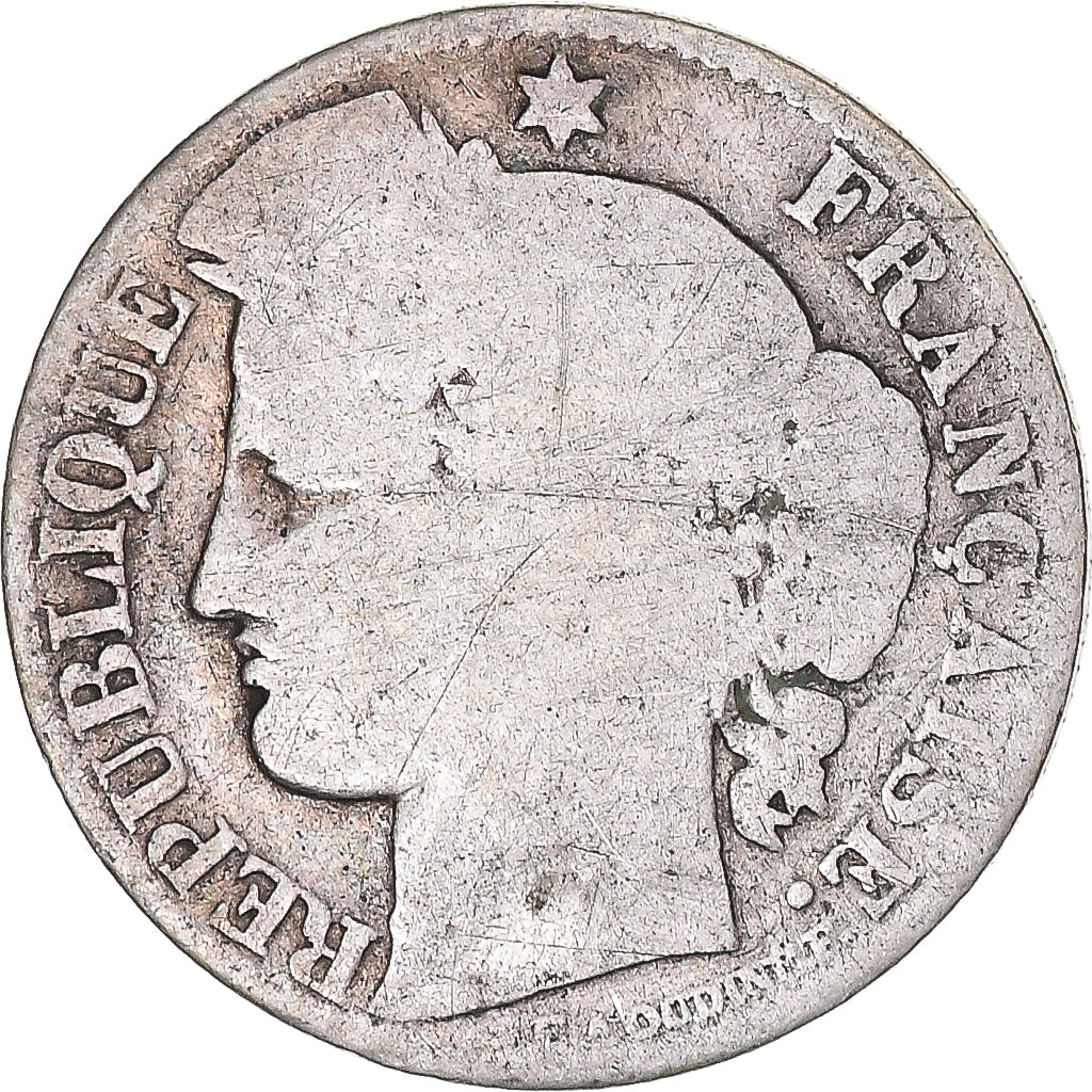 Moneta, Francia, Cérès, 50 Centimes, 1886, Paris, B, Argento, KM:834.1