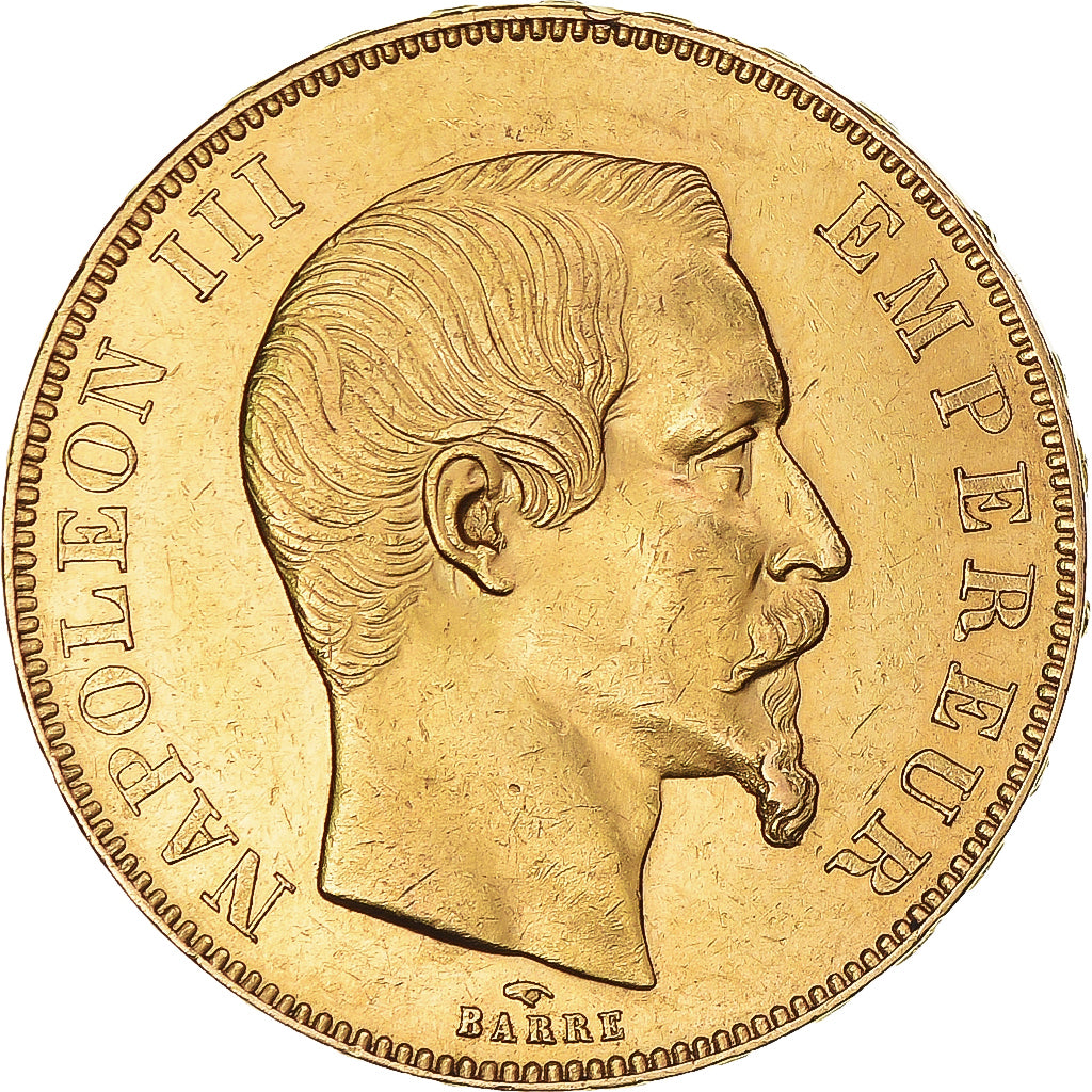 Münze, Frankreich, Napoleon III, 50 Francs, 1859, Paris, VZ, Gold, KM:785.1