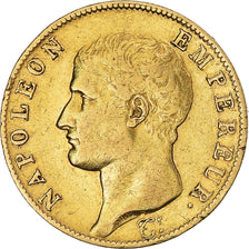 Moneda, Francia, Napoleon I, 40 Francs, AN 13, Paris, BC+, Oro, KM:664.1, Le