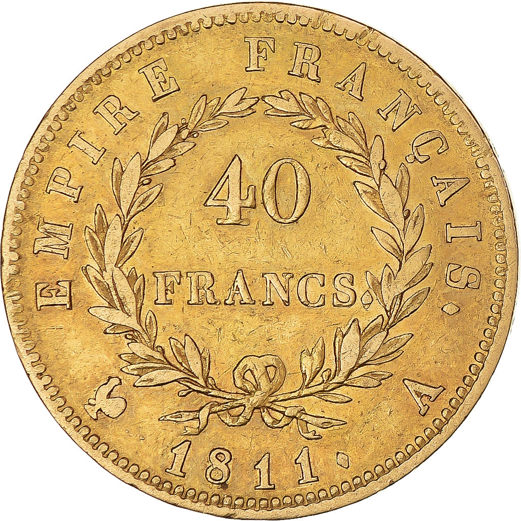 Monnaie, France, Napoléon I, 40 Francs, 1811, Paris, TB+, Or, Gadoury:1084