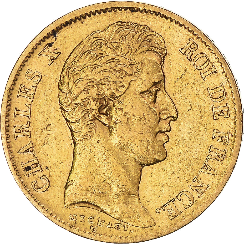 Münze, Frankreich, Charles X, 40 Francs, 1830, Paris, SS, Gold, Gadoury:1105