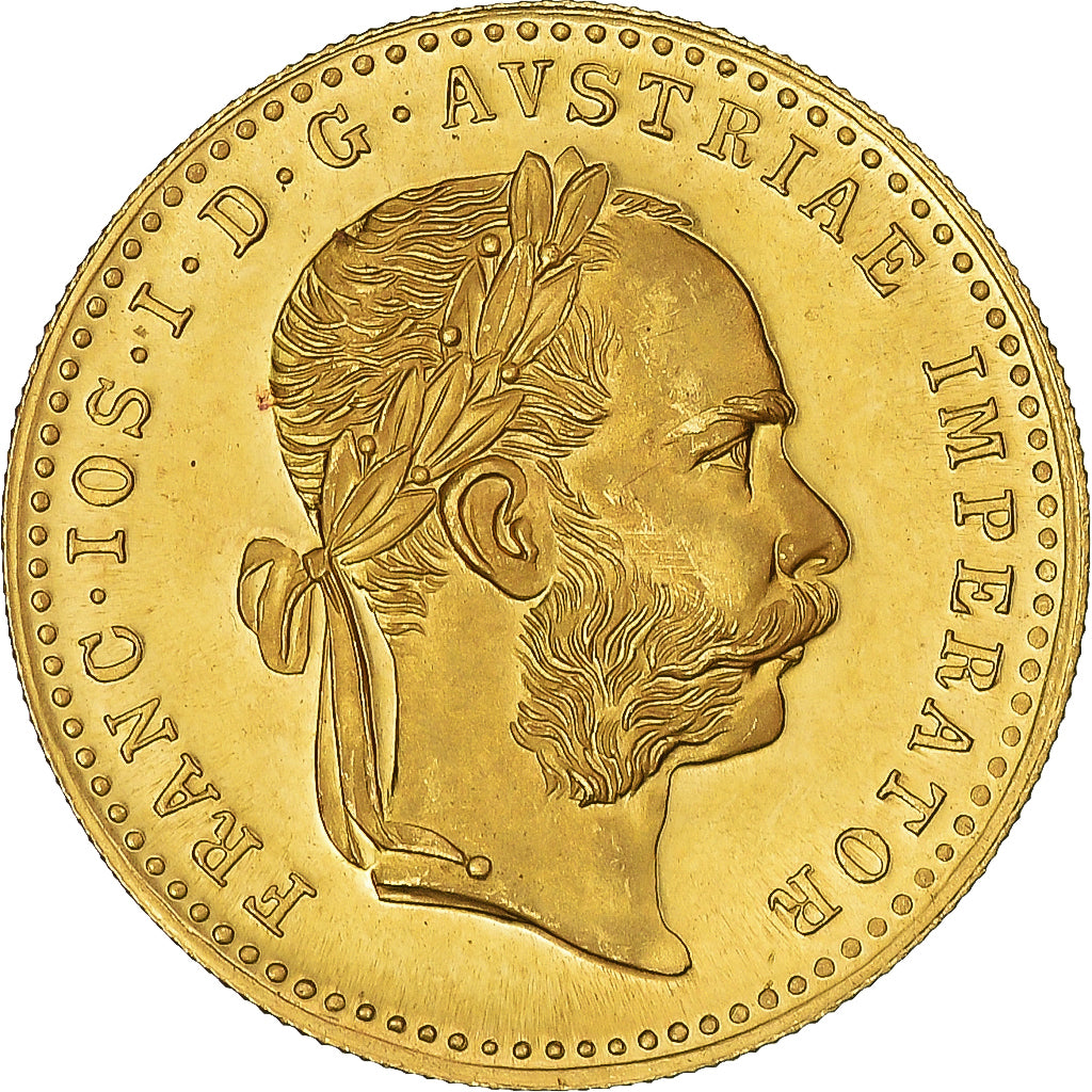 Coin, Austria, Franz Joseph I, Ducat, 1915, Restrike, MS(63), Gold, KM:2267