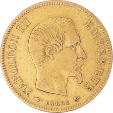 Moneta, Francja, Napoleon III, 10 Francs, 1857, Paris, VF(30-35), Złoto