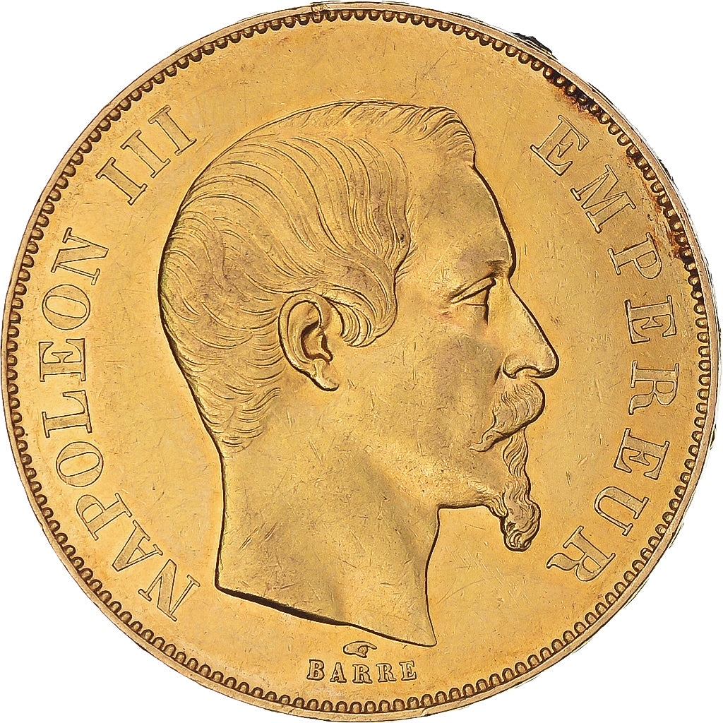 Monnaie, France, Napoleon III, 50 Francs, 1855, Paris, TTB+, Or, KM:785.1
