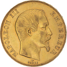 Monnaie, France, Napoleon III, 50 Francs, 1858, Paris, TTB+, Or, Gadoury:1111