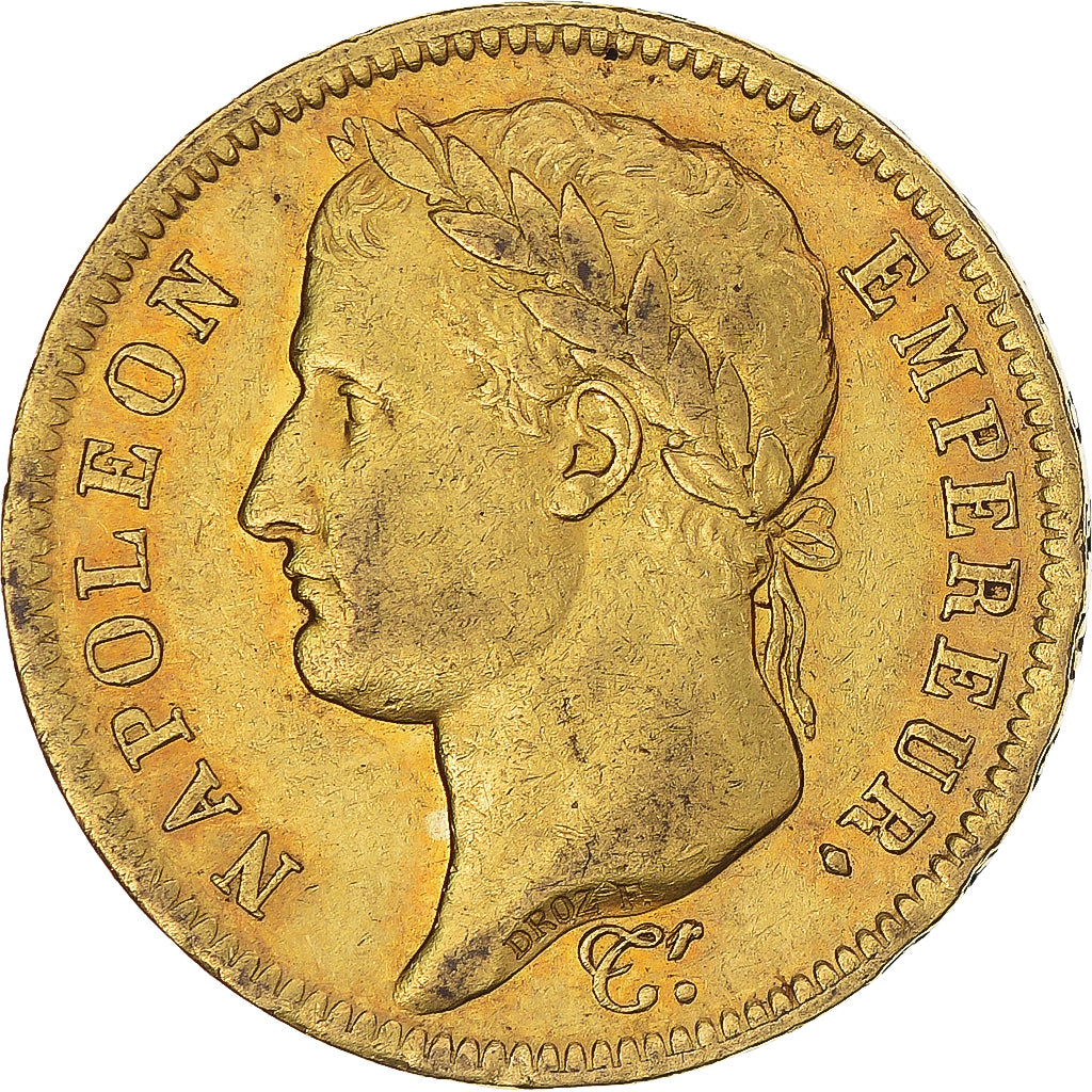 Moneta, Francja, Napoléon I, 40 Francs, 1812, Paris, AU(50-53), Złoto