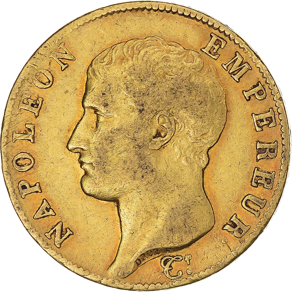 Monnaie, France, Napoléon I, 40 Francs, 1806, Torino, TTB, Or, Gadoury:1082